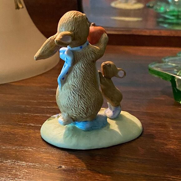 Vintage Lefton Ceramic Rabbit Mouse Pumpkin Easter #2889 - Picture 2 of 5